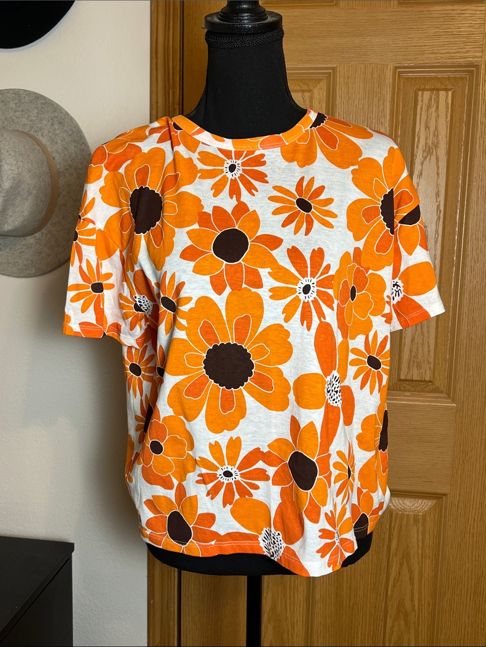 ZARA NWOT Floral Tee